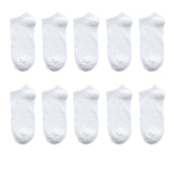 AzyShopy 10 paires de chaussettes respirantes en cotton Blanc / 37-44