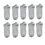 AzyShopy 10 paires de chaussettes respirantes en cotton Gris / 37-44