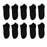 AzyShopy 10 paires de chaussettes respirantes en cotton Noir / 37-44